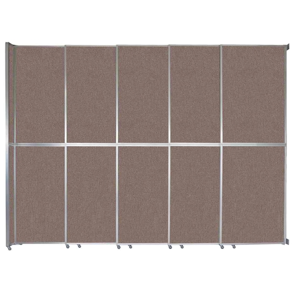 Operable Wall Sliding Room Divider 15'7" x 12'3" Latte Fabric